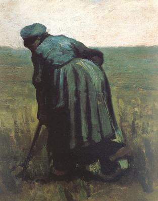Vincent Van Gogh Peasant Woman Digging (nn04) China oil painting art